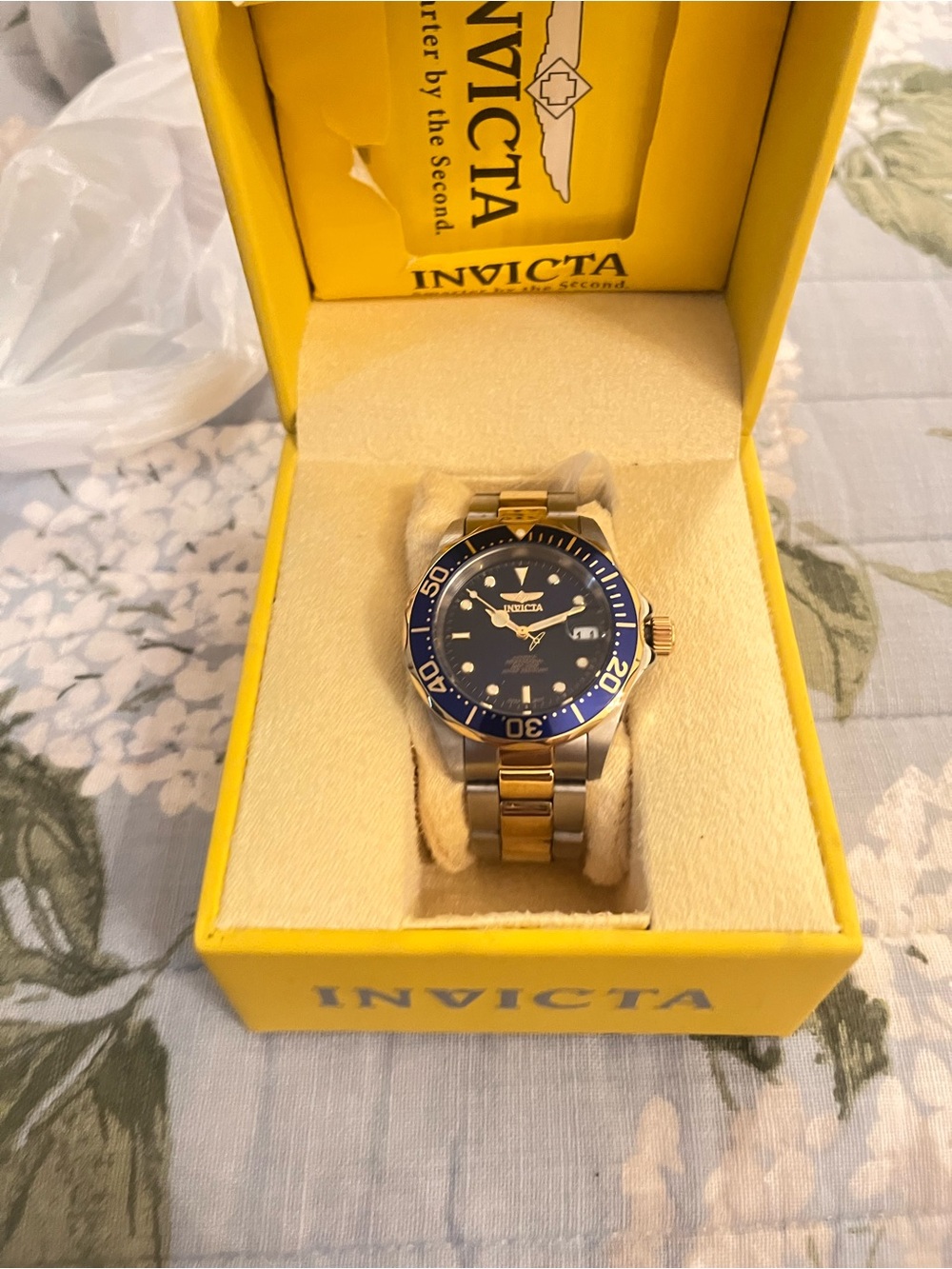 Invicta Skeleton Automatic Mechanical Wristwatch - Two-Tone Gold & Silver new